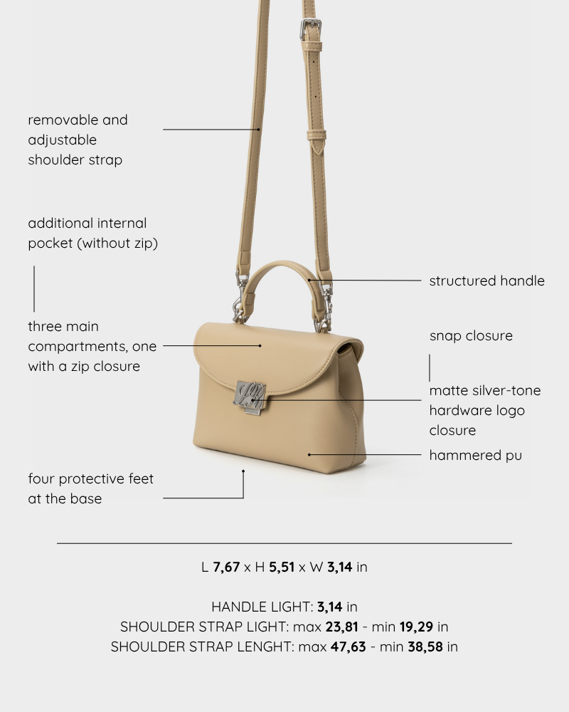 Borsa a mano LESLIE - BEIGE