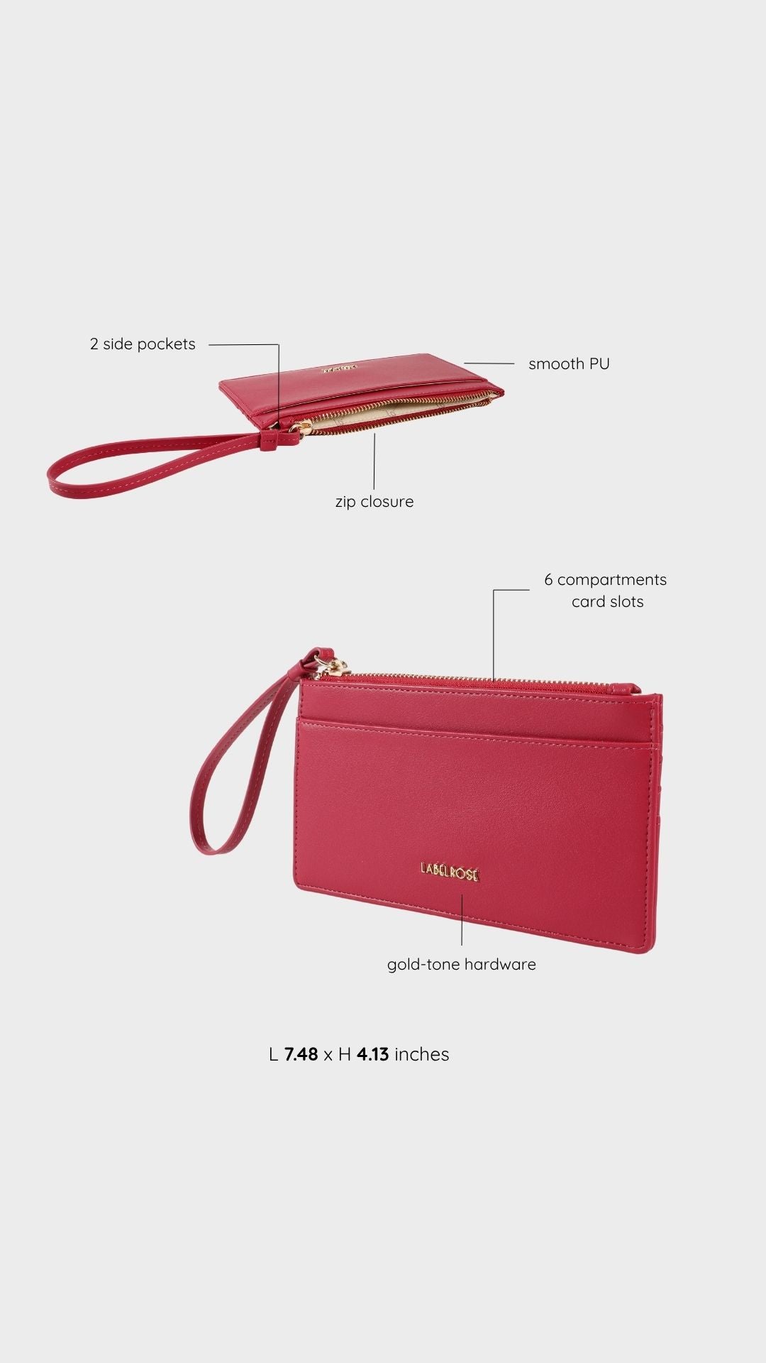 Portafoglio NOEMI WALLET - CHERRY