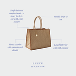 AZURE straw bag - TERRACOTTA