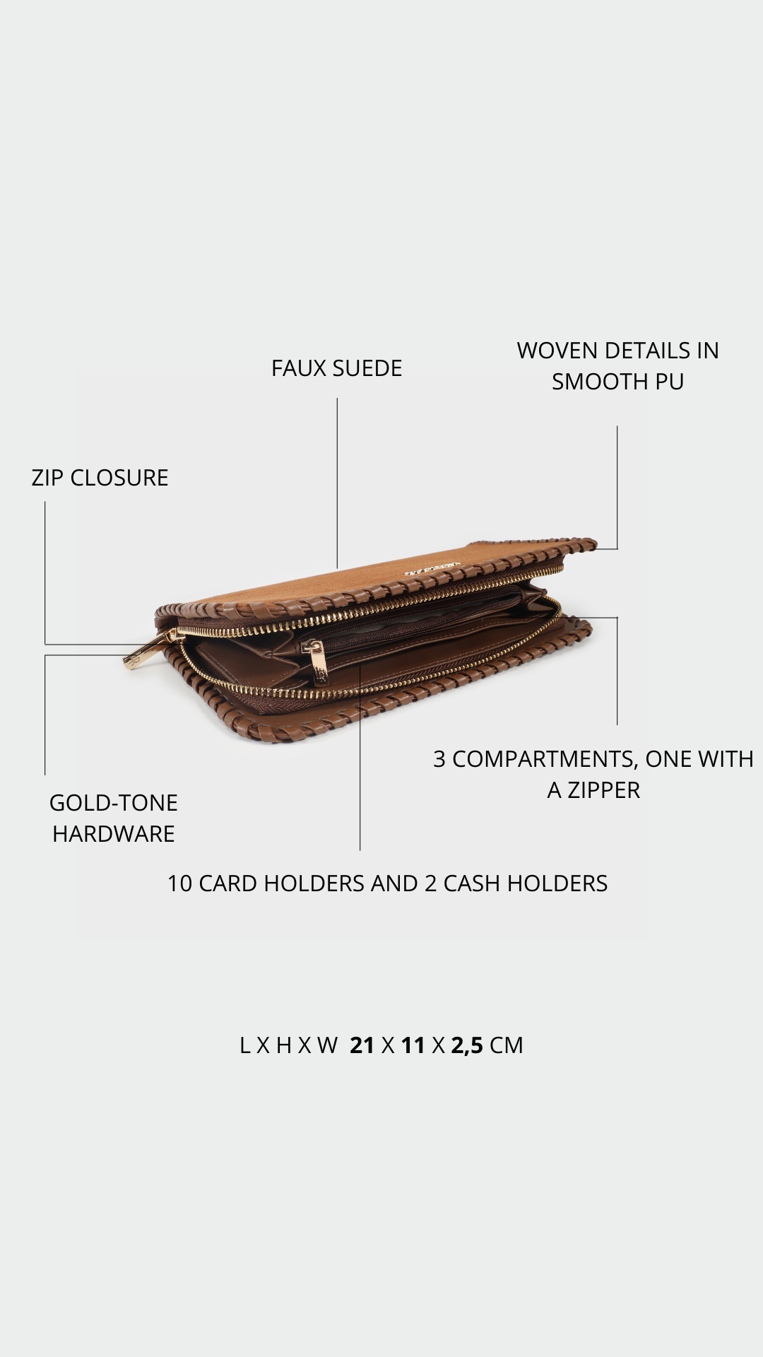 Portafoglio AURORA WALLET - ALMOND