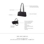 Borsa a mano PEARL- BLACK SILVER