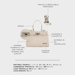 Borsa a mano PARIS MINI - IVORY WHITE