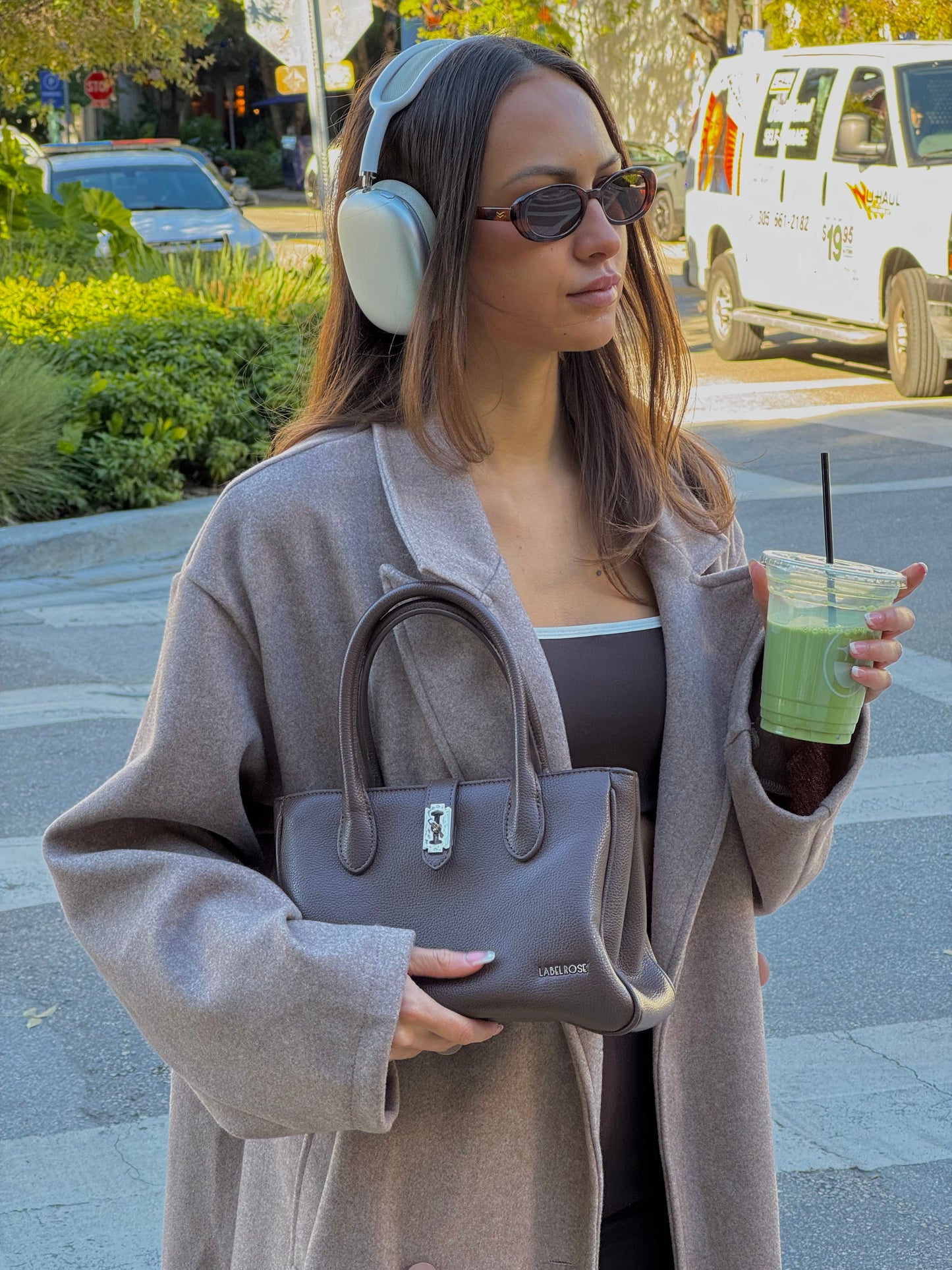 Borsa a mano LENÚ - BROWN