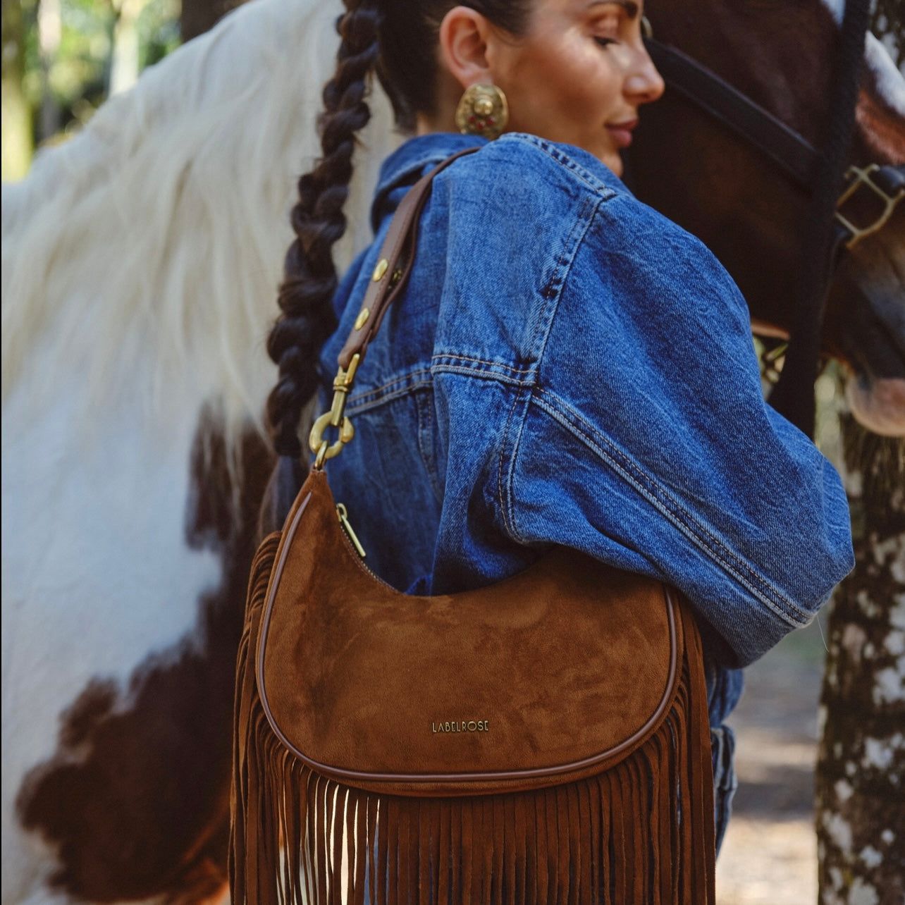 Borsa a spalla SHIRLEY - CUOIO