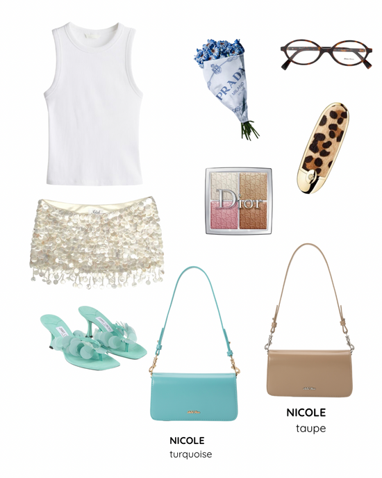 Borsa a spalla NICOLE - TAUPE