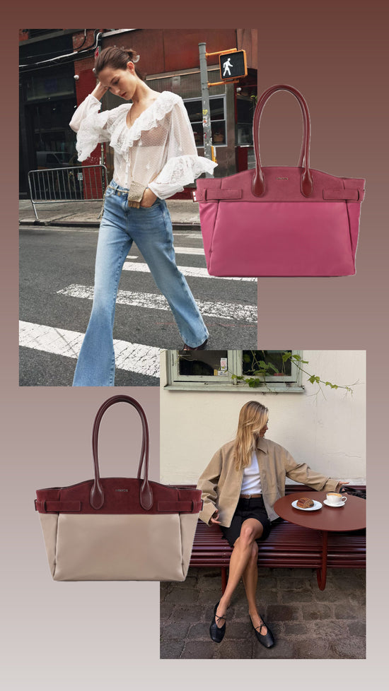Borsa a spalla MAEVE - MAUVE
