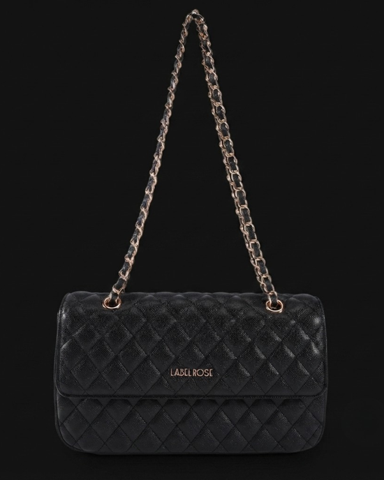 Borsa a spalla KATE BIG - BLACK GOLD