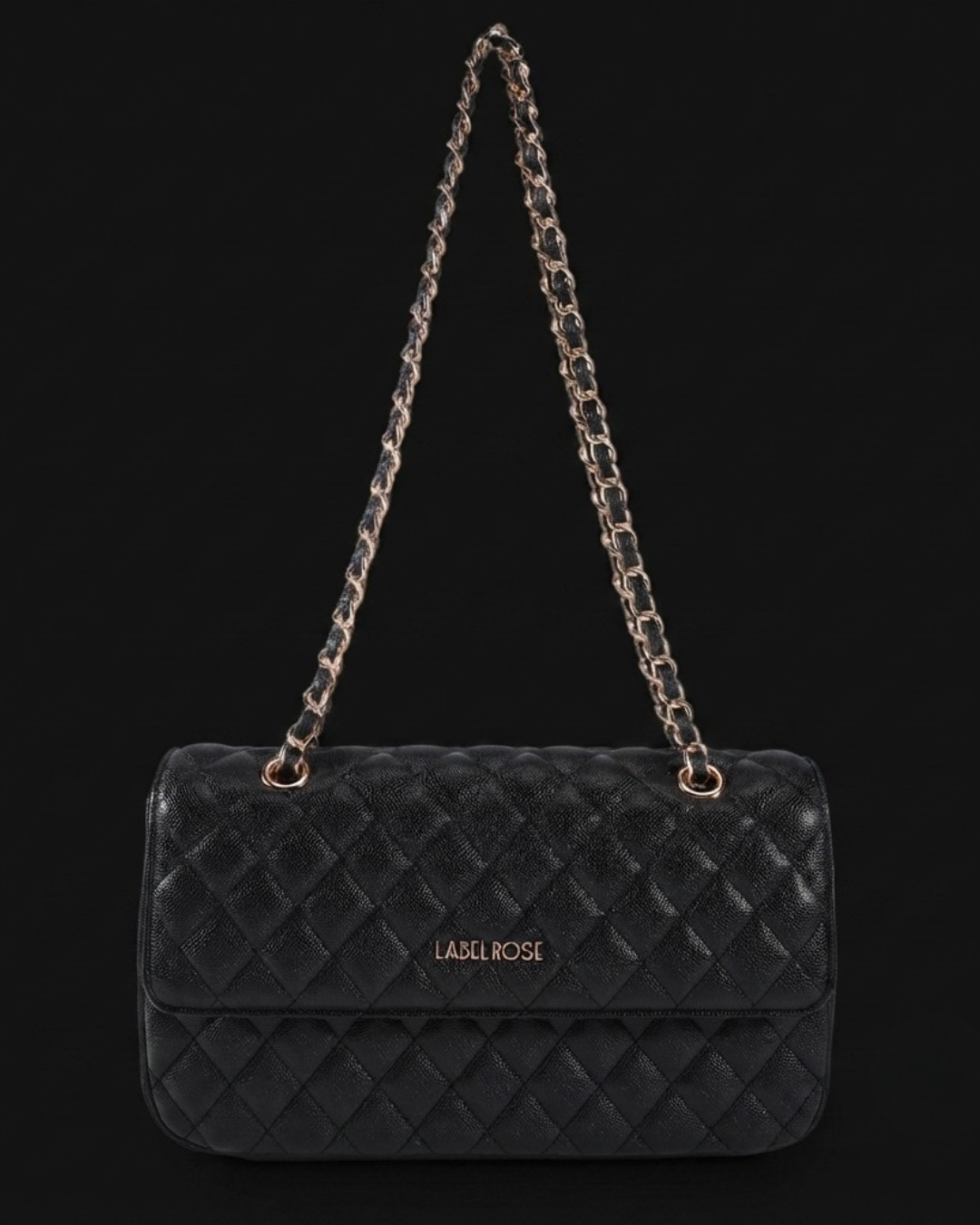 Borsa a spalla KATE BIG - BLACK GOLD