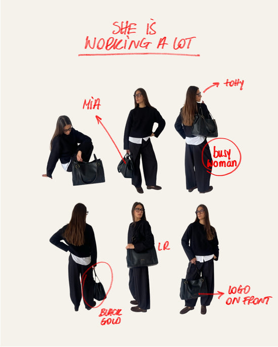Tote Bag MIA - NERO GOLD