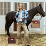 Borsa a mano GRACE SUEDE BIG - BROWN