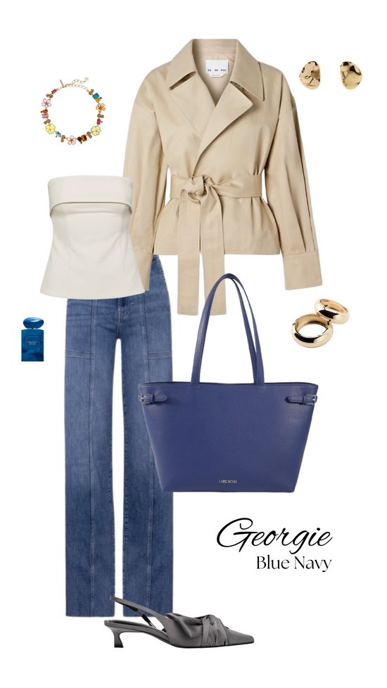 Borsa a spalla Georgie - BLU NAVY