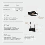 DUA shoulder bag - BACK SILVER