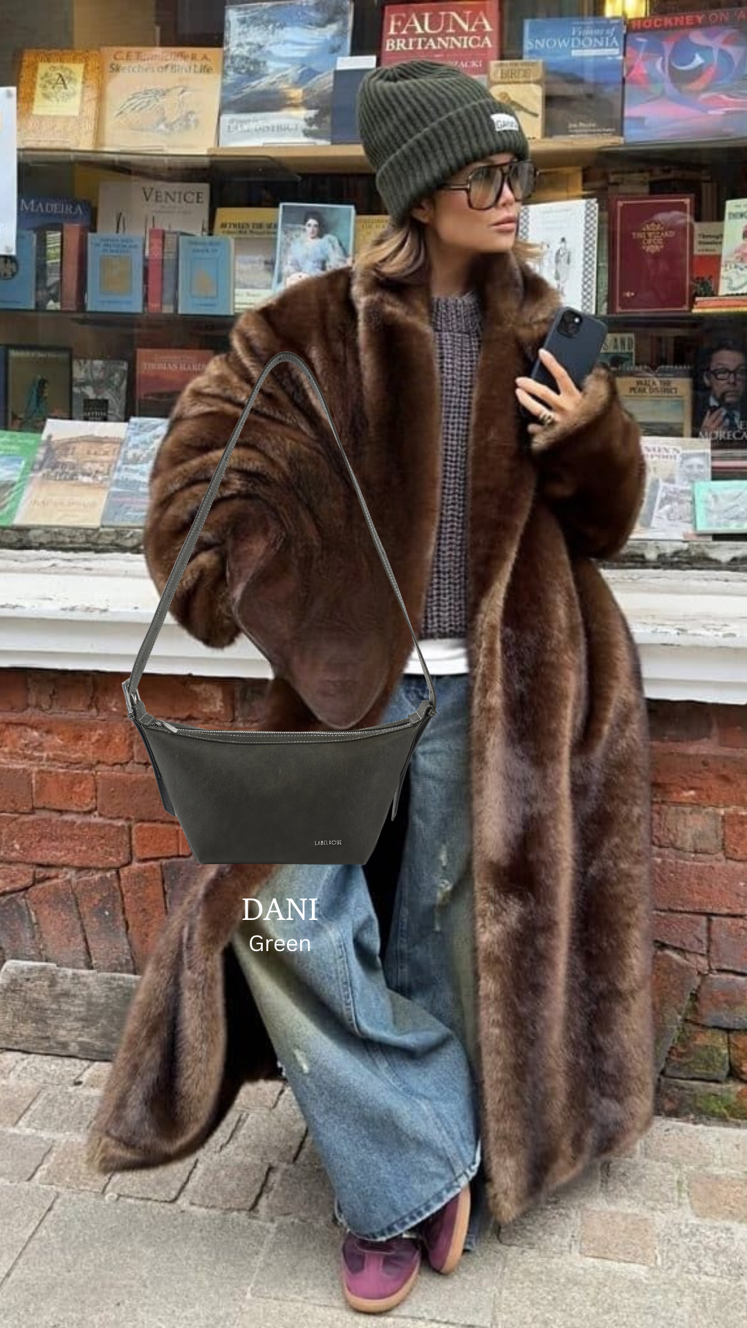 Borsa a spalla DANI- GREEN