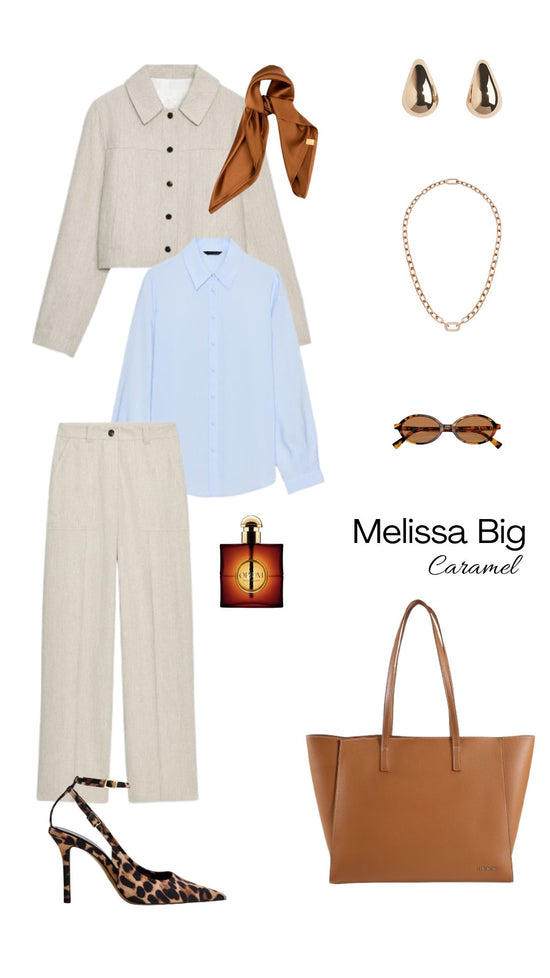 Borsa a spalla MELISSA BIG -CARAMEL