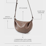 Borsa a spalla ARYA - TAUPE