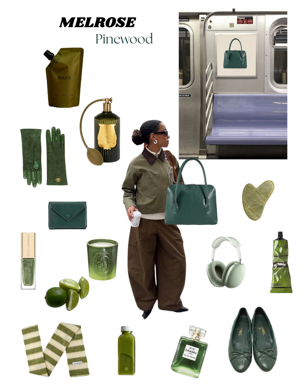 Borsa a spalla MELROSE - PINEWOOD