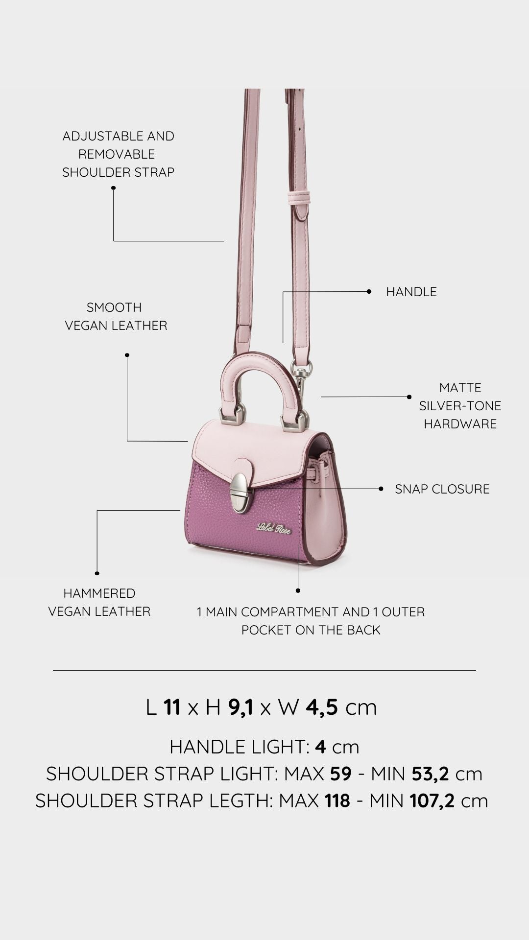 Mini bag KITTY - VIOLET