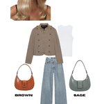 BEA Shoulder Bag - BROWN