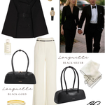 LONGUETTE Shoulder Bag - BLACK GOLD