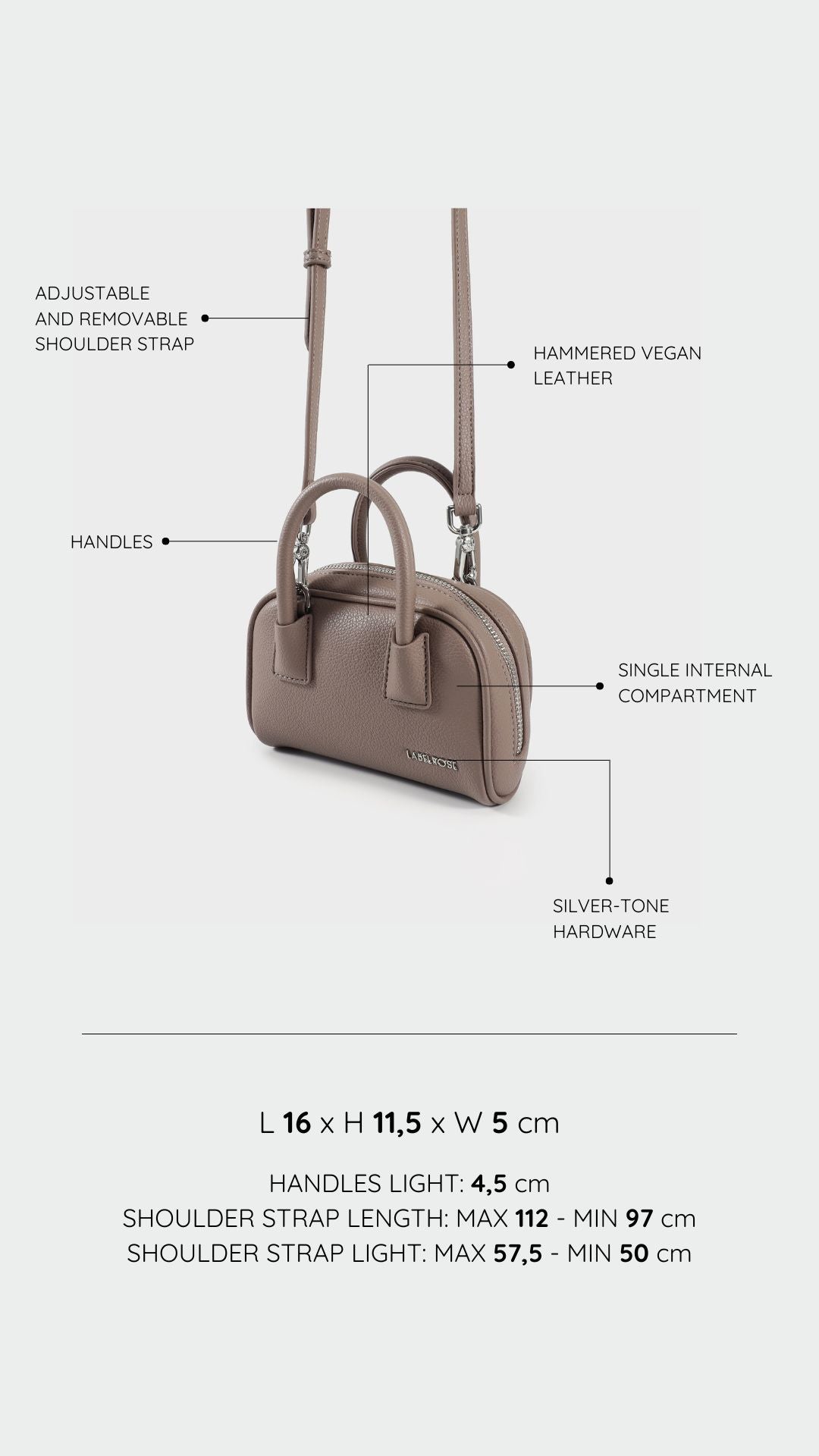Mini bag ZELDA - TAUPE