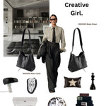 Borsa a spalla BROOKE - BLACK GOLD