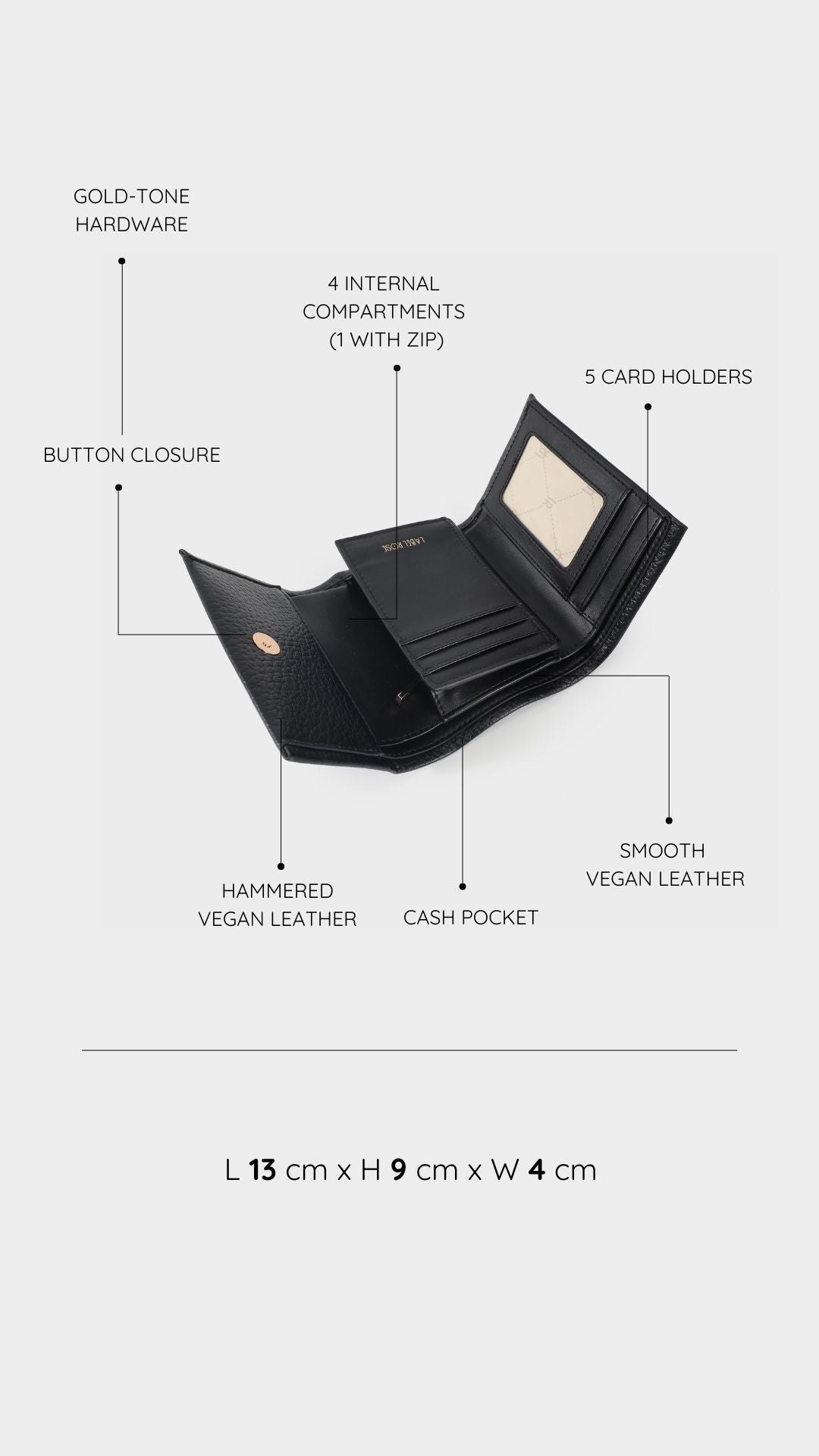 Portafoglio CRI WALLET - BLACK