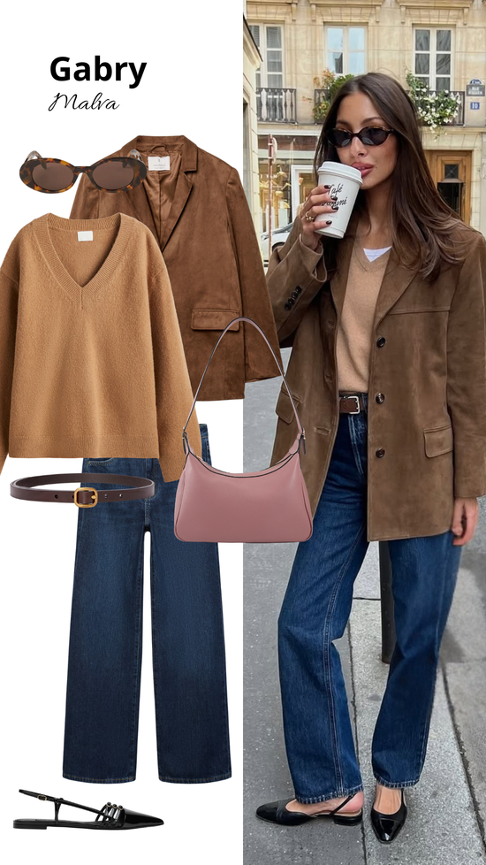 Borsa a spalla GABRY - MAUVE