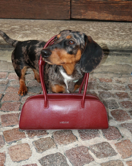 Borsa a spalla LONGUETTE- PORT WINE RED