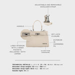 Borsa a mano PARIS MINI - IVORY WHITE