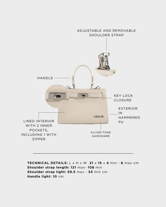Borsa a mano PARIS MINI - IVORY WHITE
