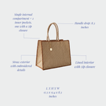 AZURE straw bag - TERRACOTTA