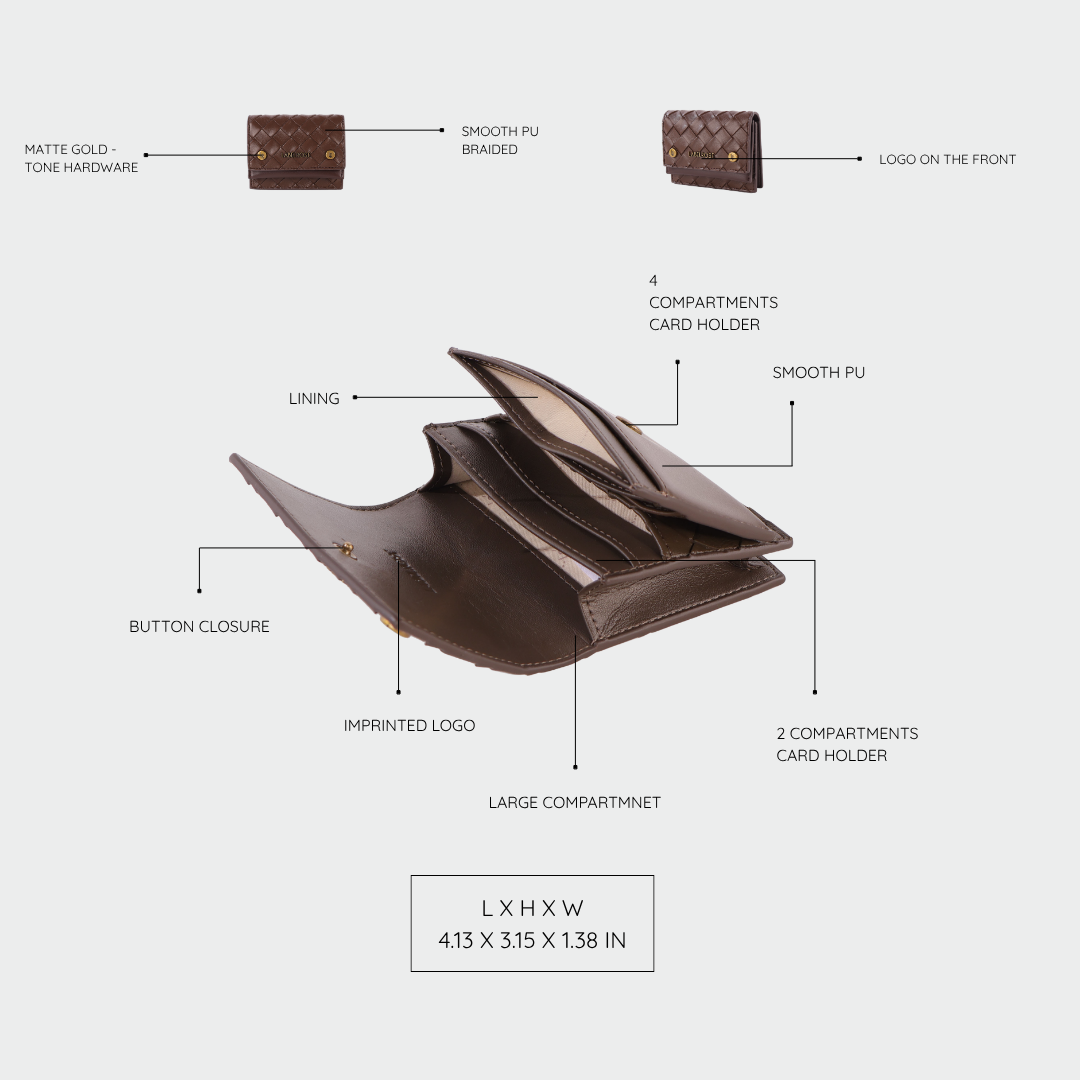 Portafoglio MEGAN WALLET - BROWN CAPPUCCINO