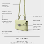 LESLIE Hand Bag - LIGHT GREEN