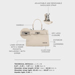 Borsa a mano PARIS MINI - IVORY WHITE