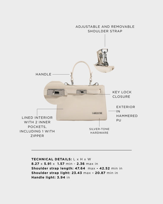 Borsa a mano PARIS MINI - IVORY WHITE