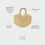 Bolso de paja ABYSS - BEIGE