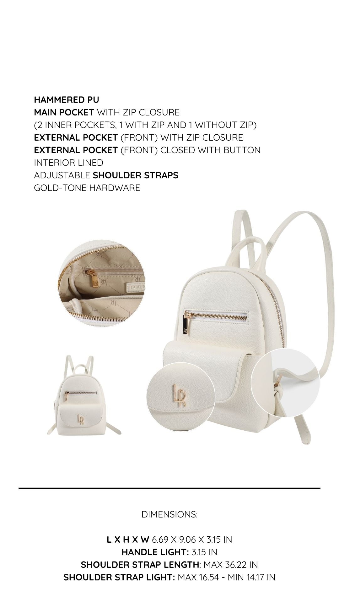 Mochila THEA - BLANCA