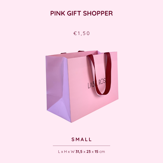 PINK GIFT PAPER SHOPPER 
