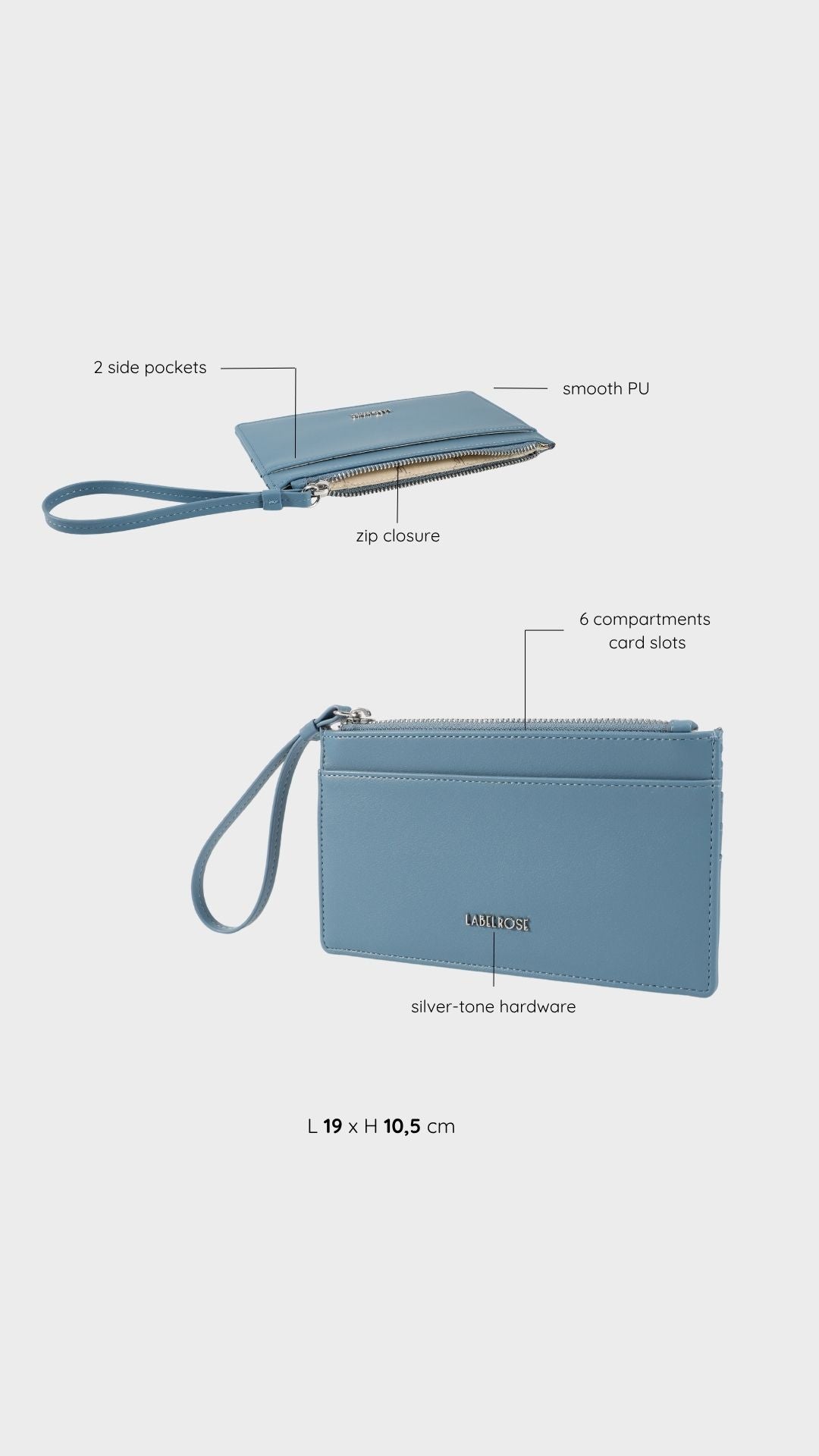 Portafoglio NOEMI WALLET - LIGHT BLUE