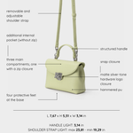 LESLIE Hand Bag - LIGHT GREEN