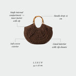 ABYSS Straw Bag - BROWN