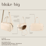 Borsa bauletto BLAKE BIG - FLAT WHITE