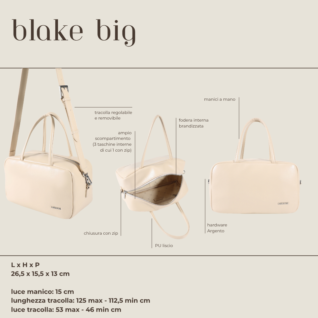 Borsa bauletto BLAKE BIG - FLAT WHITE