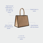 AZURE straw bag - BLACK