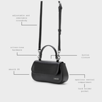 Borsa a mano ESMÉ - BLACK SILVER - senza imballaggio originale