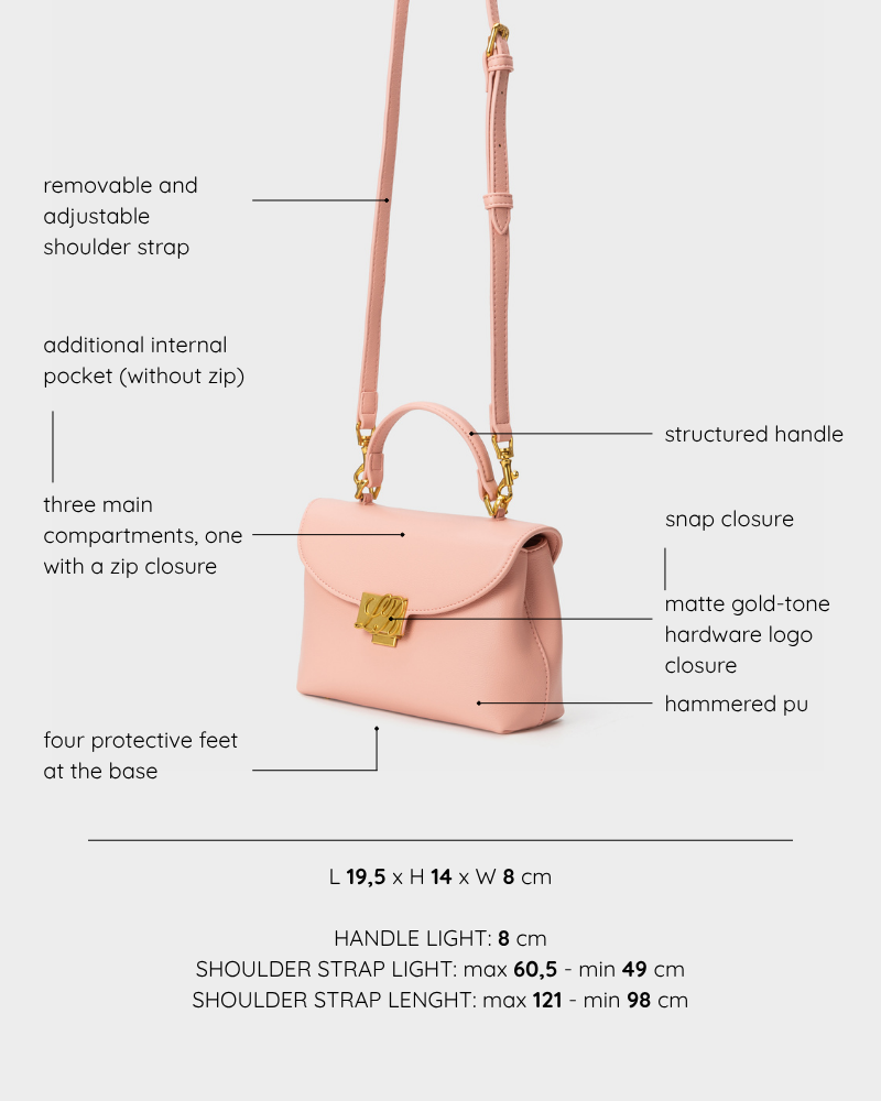 Borsa a mano LESLIE - PINK