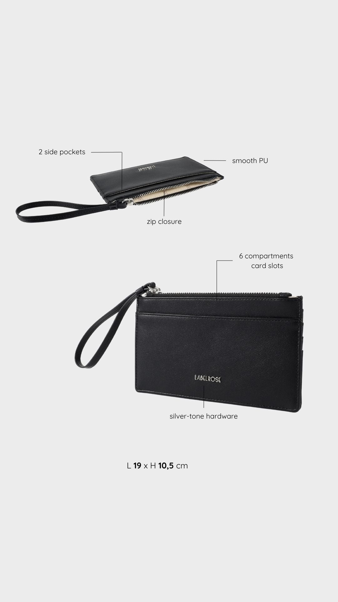 Portafoglio NOEMI WALLET - BLACK