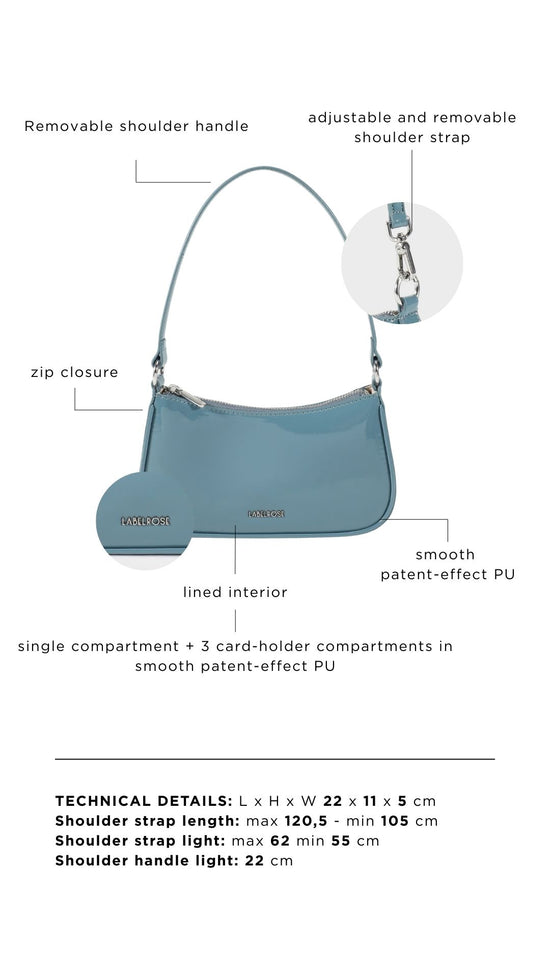 EMMA VERNICE Shoulder Bag - SKY BLUE