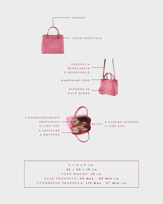Borsa a mano MARGOT BIG 30.05 LE - HOT PINK - PREVENDITA