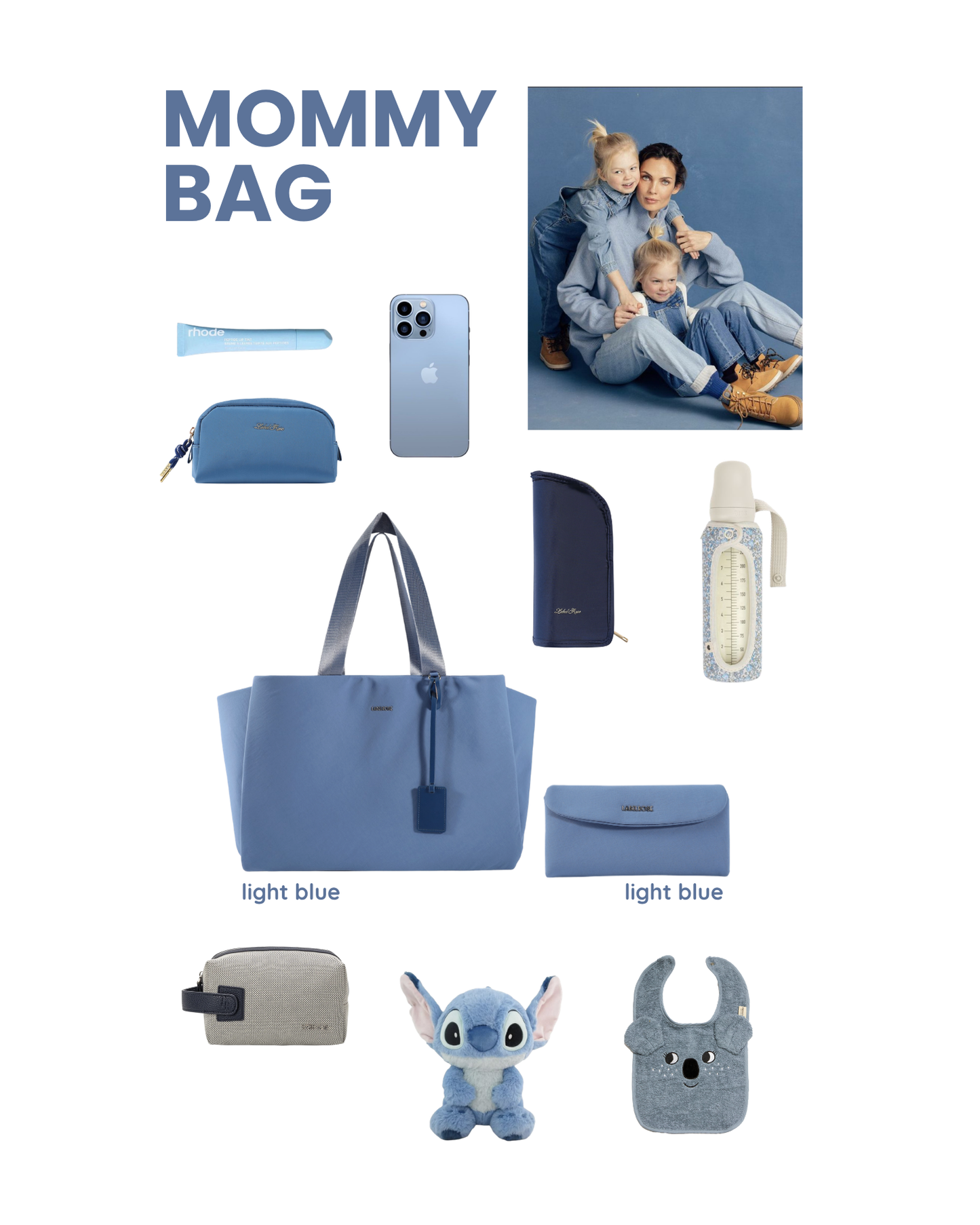 MOMMY BAG organizer bag - BABY BLUE